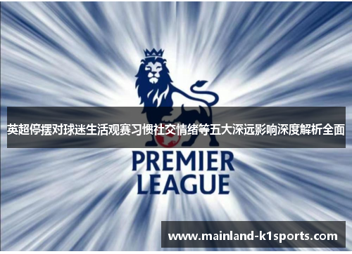 英超停摆对球迷生活观赛习惯社交情绪等五大深远影响深度解析全面